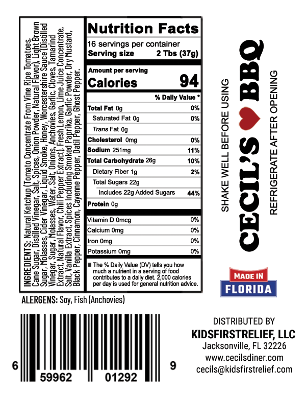 Cecil's Spicy BBQ Sauce